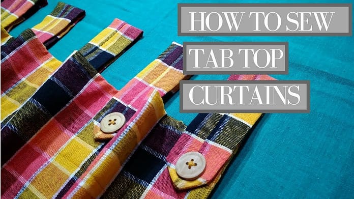 How to Sew Tab Top Curtains