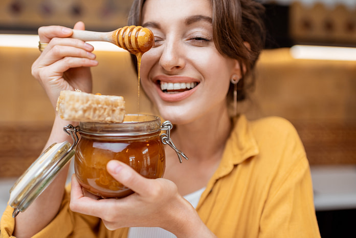 Honey during Vegan eats